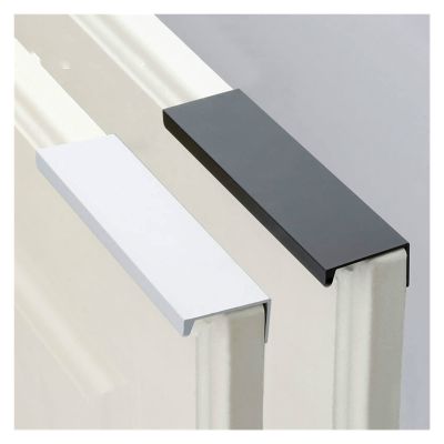 ELTOX 10-Pack Concealed Handles, Black, 160 mm Curved Cabinet Pulls, 9003