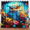 KIDSLOVE Owl Blackout Curtain Set for Bedroom, 3D Cartoon Print, 2 Panels, 280 × 180 cm view 1