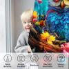 KIDSLOVE Owl Blackout Curtain Set for Bedroom, 3D Cartoon Print, 2 Panels, 280 × 180 cm view 3