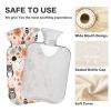 Classic Hot Water Bottle with Cover, 1 L Reusable Heat Bag for Neck, Shoulders and Legs, Hot and Cold Compress, Cute Woodland Animals view 3