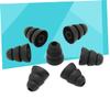 Black Silicone Ear Tips, 1 Pair, 3-Layer, for 3.8 mm In-Ear Headphones view 4