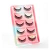 UAMOU 10/50/100 Boxes Fluffy 3D Mink False Eyelashes, Natural Long Volume, 5 Pairs X23CS, 10 Boxes view 1