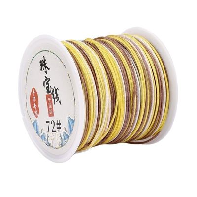 50 m/lot DIY Handmade Jade Cord Braided Thread Bracelet Handwoven Cord Tassel Wire Jewelry Line (Color: 04)