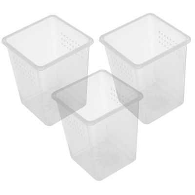 Creative Plastic Boxes with Ventilation Holes, 3-Piece Set