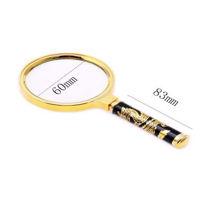 HD Magnifying Glass, Retro Handle, 10x/20x, 60 mm Star of Light