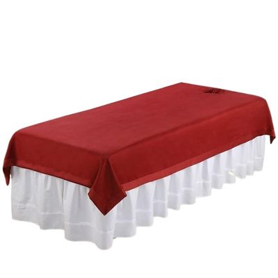 Massage Table Sheet and Cover Set, Washable, Non-Slip, Spa Treatment, Color E, 49 x 91 in (125 x 230 cm)