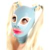 ZOUTYI Sexy Blue Latex Hood with Double Braid, XS view 1