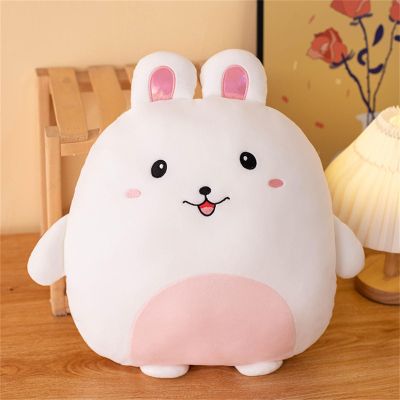 Herfair Cuddle Pillow for Kids, Animal Pillow, 40 cm, Cute Rabbit Plush Pillow, Soft Fluffy Sofa Cushion, Decorative Pillow for Nursery and Bedroom