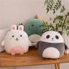 Herfair Cuddle Pillow for Kids, Animal Pillow, 40 cm, Cute Rabbit Plush Pillow, Soft Fluffy Sofa Cushion, Decorative Pillow for Nursery and Bedroom view 4