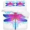 3-Piece Queen Duvet Cover Set with 2 Pillowcases, Tencel, Ethnic Dragonfly view 2