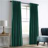 YURRO Blackout Curtains with Grommets for Bedroom, Thermal Insulated, Elegant Soft Velvet Window Curtains for Living Room and Bedroom, Dark Green, 183 x 244 cm view 1