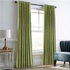 YURRO Blackout Curtain with Grommets for Bedroom, Thermal Insulation, Soft Velvet, Green, 214 x 160 cm view 1