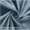 YURRO Blackout Curtain with Grommets for Bedroom, Thermal Insulation, Soft Velvet, Green, 214 x 160 cm view 2