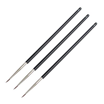 Fine Eyeliner Brush, Applicator, Makeup Brush and Tool, 3 Pcs