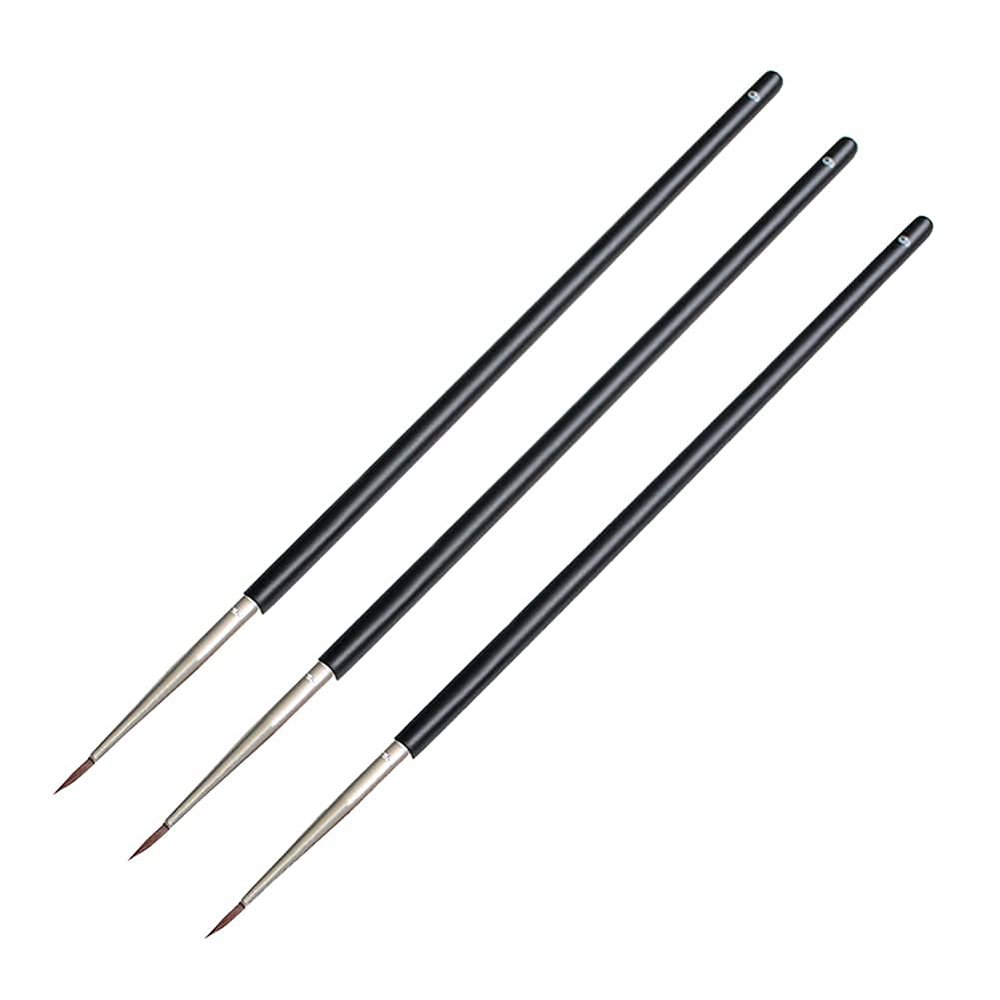 Fine Eyeliner Brush, Applicator, Makeup Brush and Tool, 3 Pcs