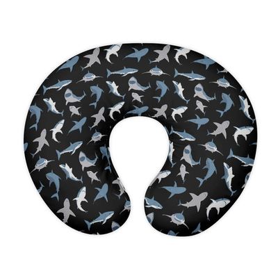 Jndtueit 2-Pack Cartoon Shark Nursing Pillow Covers, Blue