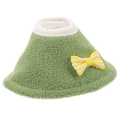 HAPINARY Polar Fleece Protective Collar for Parrots, Green, 8.9 × 5 cm