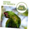 HAPINARY Polar Fleece Protective Collar for Parrots, Green, 8.9 × 5 cm view 3
