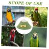 HAPINARY Polar Fleece Protective Collar for Parrots, Green, 8.9 × 5 cm view 4