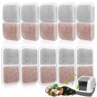 Fenkabs 10-Pack Replacement Filters for Ca Cat Litter Boxes