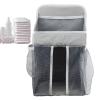 Crib Diaper Organizer with Hooks and Straps, Under-Crib Storage Bag, Cenrf view 1