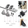 FUYAO Sliding Ladder Kit, Complete Rolling Rail Set (Ladder Not Included), 3.3–20 ft view 2