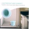 Mobestech Plastic Bedpan with Lid, Compact Green Bedside Pot for Children and Seniors view 3
