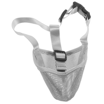 minkissy 2-Piece Adjustable Pet Muzzles for Barking Control, Breathable Mesh Dog Muzzles