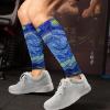 Wanyint Calf Compression Sleeves for Women and Men, Elastic Leg Compression Sleeves, Basketball, Bergre, Calf, Van Gogh Starry Night, 42 view 3
