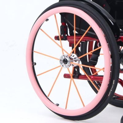 Wheelchair Push Rim Covers, 22/24-Inch Rear Wheel Sports Wheelchair, Non-Slip, Wear-Resistant Silicone Handrim Protectors