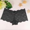 Women's Crotchless Lace Thong, Black, S view 2