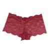 Women's Open-Crotch Lace Thong Panties, Wine, XXXXXL view 1
