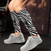 Wanyint Calf Compression Sleeves for Women and Men, Elastic Leg Compression Sleeves, Basketball, Plus Size, Calf, Zebra, 42 view 3