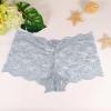 Women's Open-Crotch Lace Thong, Gray, XXXL view 2