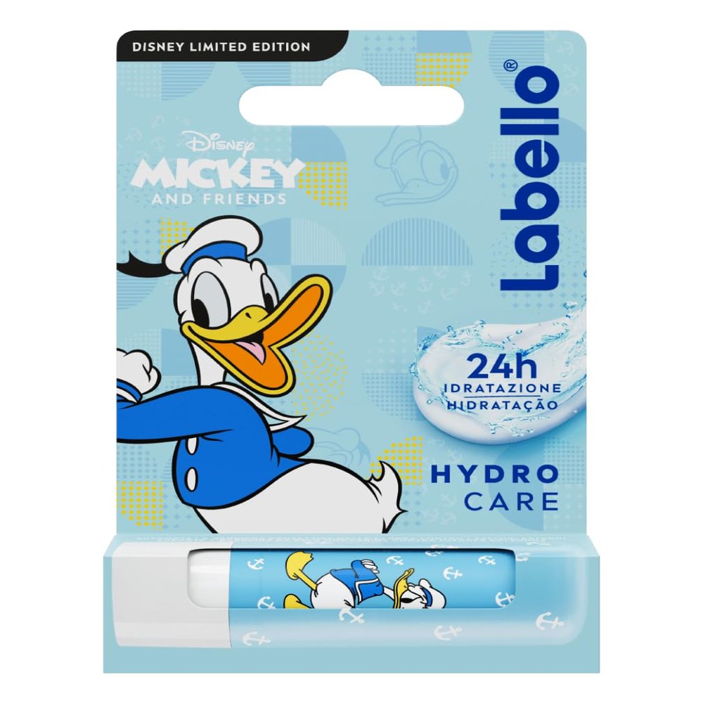 Labello Hydro Care Disney Limited Edition 4.8 g, Donald Duck Lip Balm for Children 3+, Up to 24-Hour Moisture