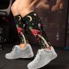 Wanyint Calf Compression Sleeves for Women and Men, Elastic Leg Compression Sleeves, Basketball, Hiking, Calf, Mushroom, Size 42 view 3