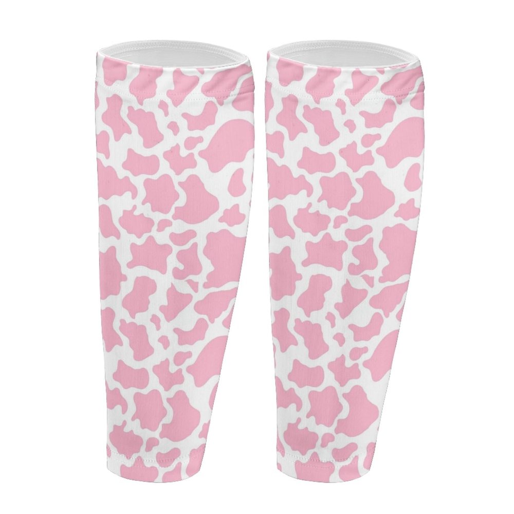Wanyint Calf Compression Sleeves for Women and Men, Elastic Leg Compression Sleeves, Basketball, Hiking, Calf, Pink, Size 38