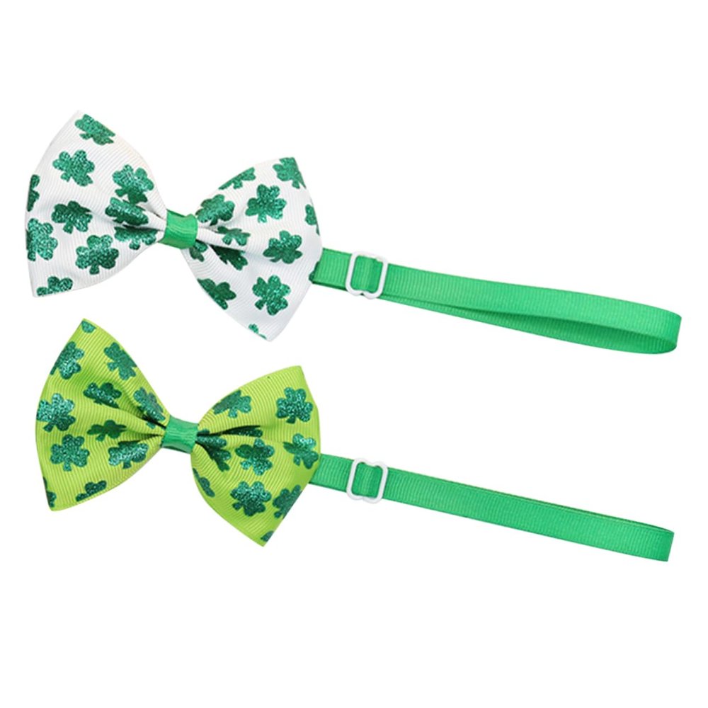 FOMIYES 2-Pack Adjustable Pet Bow Ties for Dogs and Cats