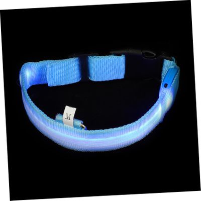 Beavorty Adjustable Rechargeable LED Dog Collar for Small Dogs