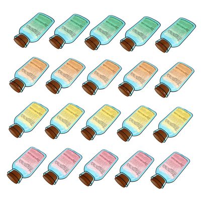 400 ml Ice Bags, 20 Pieces, PET, Refillable and Portable