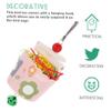 Beavorty Parrot Toy - Wooden Hanging Natural Toy for Birds view 2