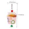 Beavorty Parrot Toy - Wooden Hanging Natural Toy for Birds view 3