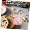 Weekly Seven-Compartment Medication Organizer, Stackable view 3