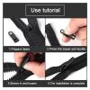 buuv 5/10-Piece Metal Universal Replacement Zipper Pull Repair Kit for Crafts and Sewing (N) view 3