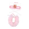 Beavorty Princess Cosplay Crown and Collar for Pets view 2