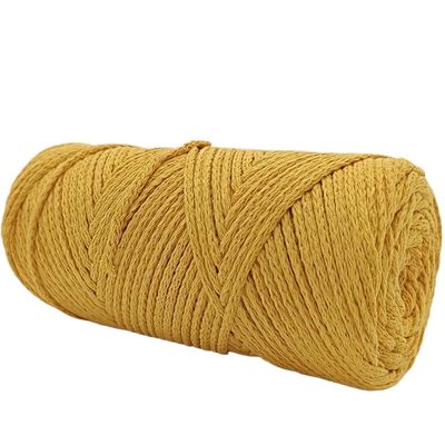 1 Pc 70% Cotton 30% Polycool Fiber, Round Skein, Hollow Cotton Yarn, Large Roll Skein, Handmade Cord, DIY Crochet Bag, 7.05 oz/Pc (Color: 13)