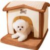 Plush Pet Tent Cave Bed for Cats and Small Dogs view 1