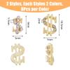 DICOSMETIC 32-Piece Gold and Silver Dollar Nail Charms view 2