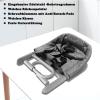 LILIIN Foldable Baby Table Seat Booster, Baby Seat with Non-Slip Clamps and Backrest, Travel High Chair Booster with Seat Bag, for 2–8 cm Thick Tables, Gray view 4