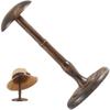 Wooden Hat and Wig Stand view 3